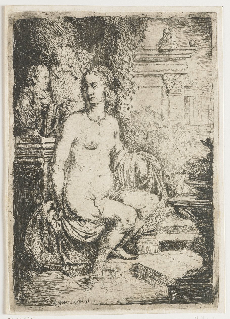 Bethsabée reçoit la lettre de David - Hendrick Heerschop