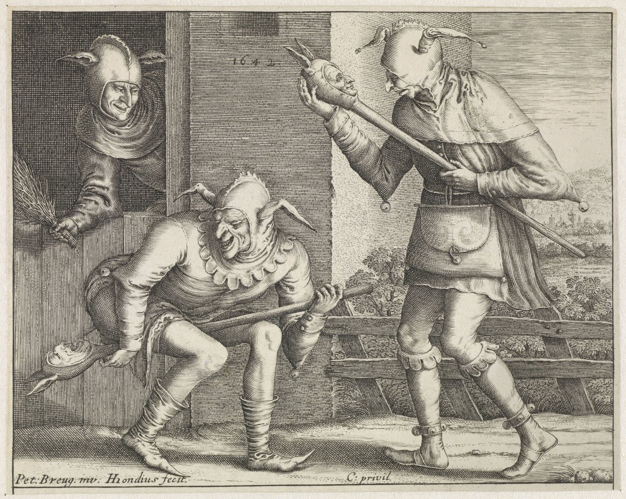 Trois fous - Hendrick Hondius (I)