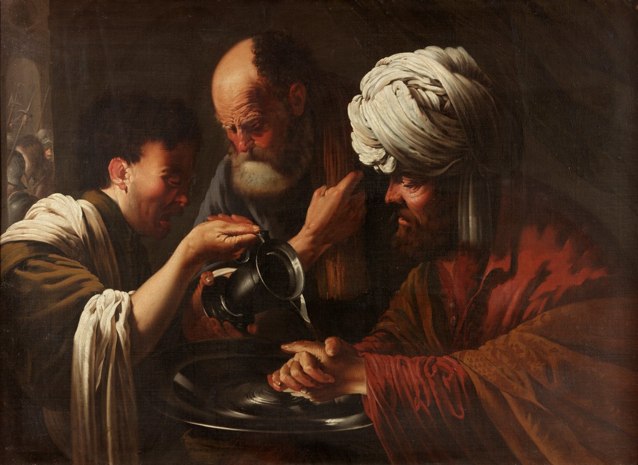 Pilate se lavant les mains, c.1615-1628 - Hendrick ter Brugghen