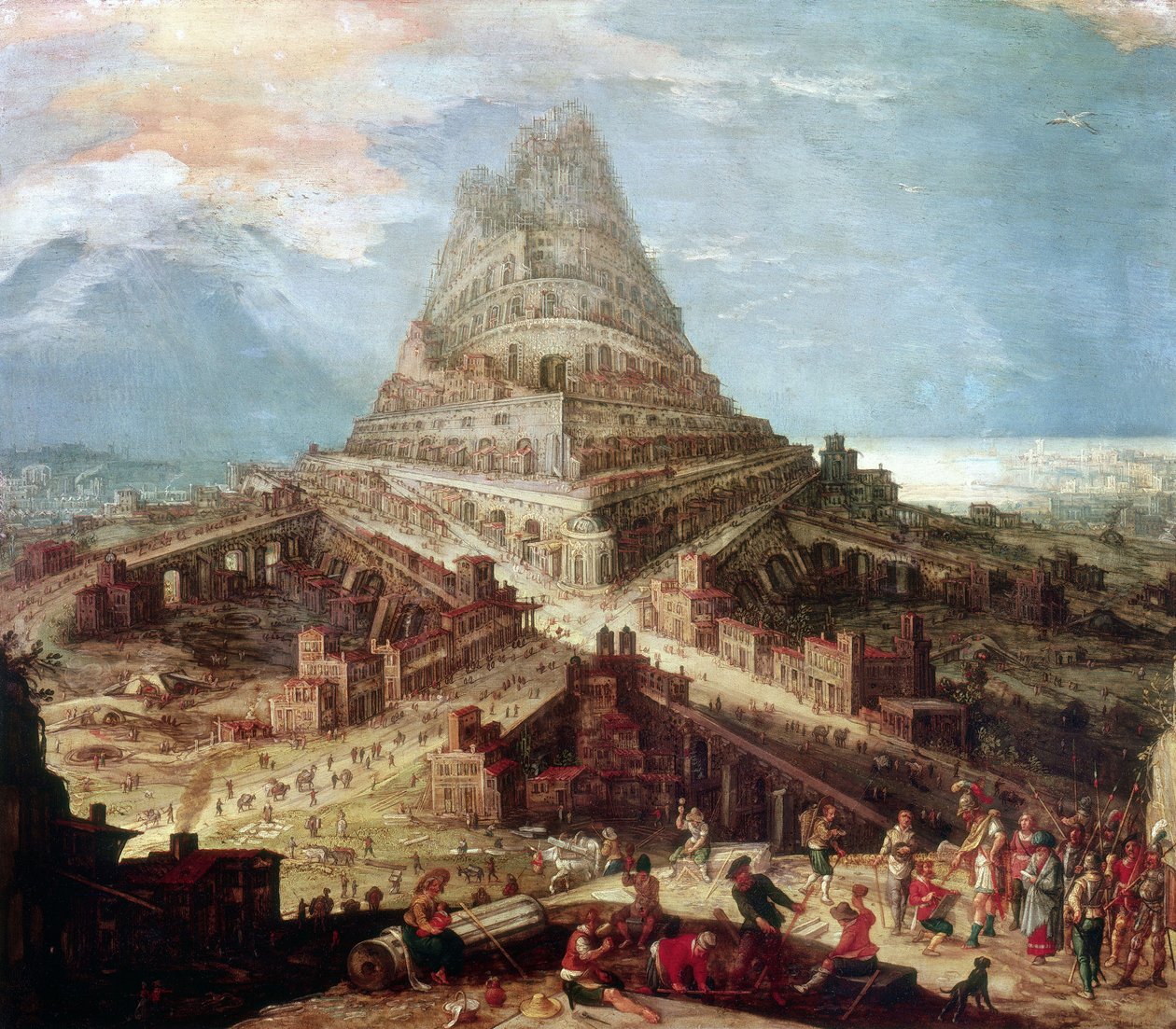 Construction de la Tour de Babel - Hendrick van Cleve
