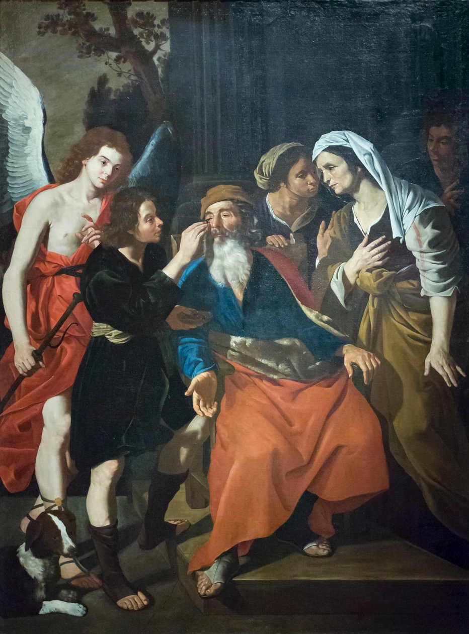 Tobie rend la vue à son père - Hendrick van Somer