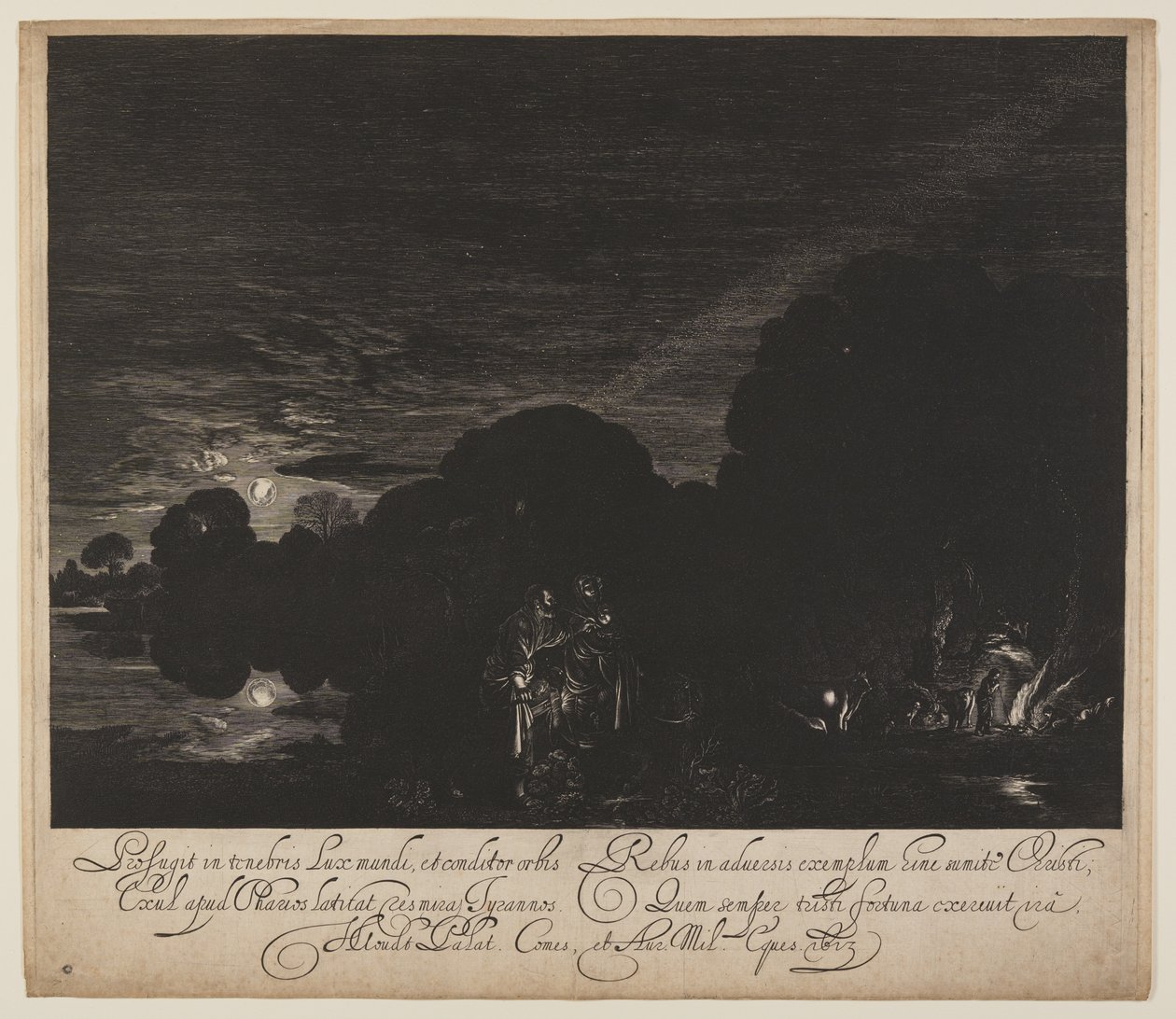 La fuite en Égypte - Hendrick von Goudt