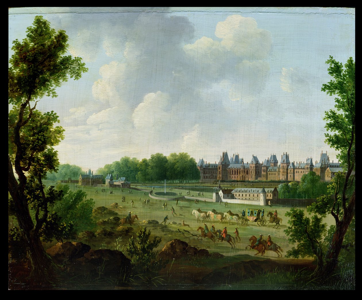 Vue du Palais Royal de Fontainebleau - Hendrik Frans de Cort