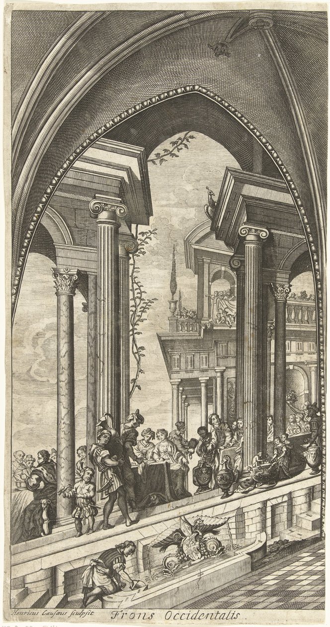 Schilderingen westzijde, Sint Michielsabdij Antwerpen - Hendrik Causé