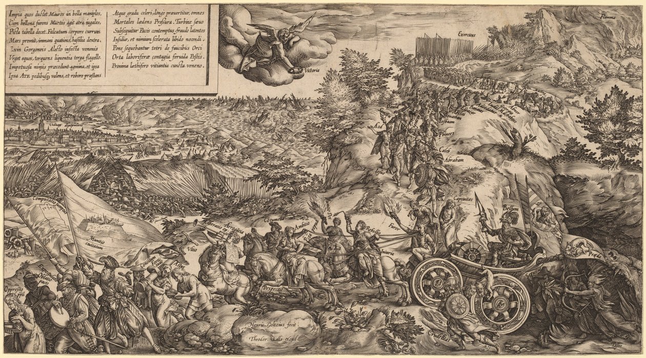 Allégorie de la Guerre - Hendrik Goltzius