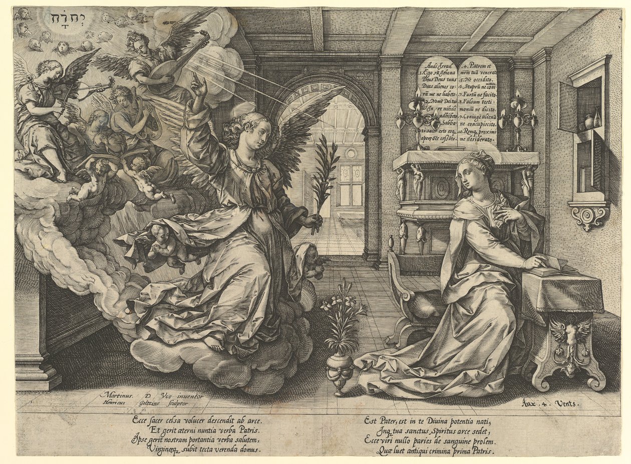 Annonciation, 1594 - Hendrik Goltzius