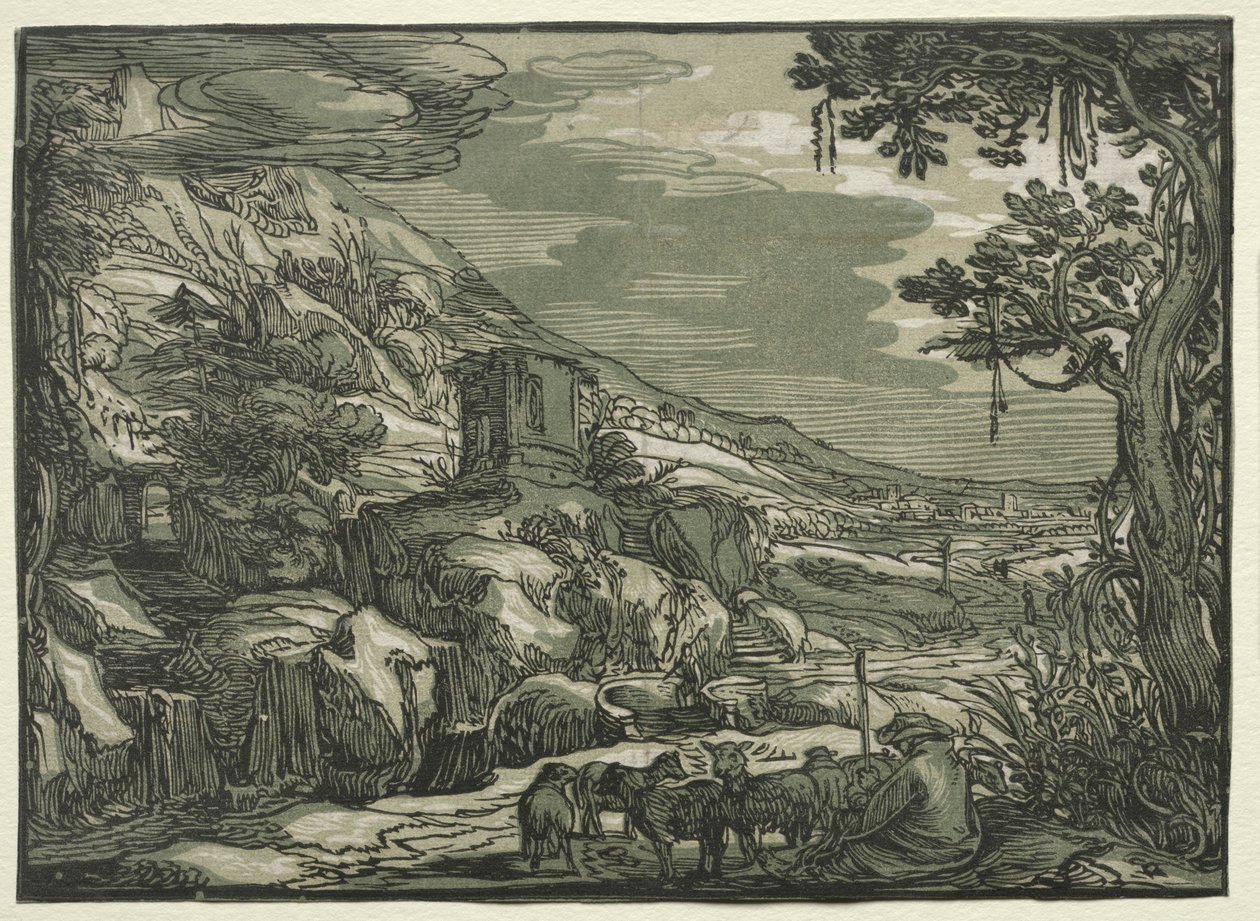 Paysage arcadien, vers 1615 - Hendrik Goltzius
