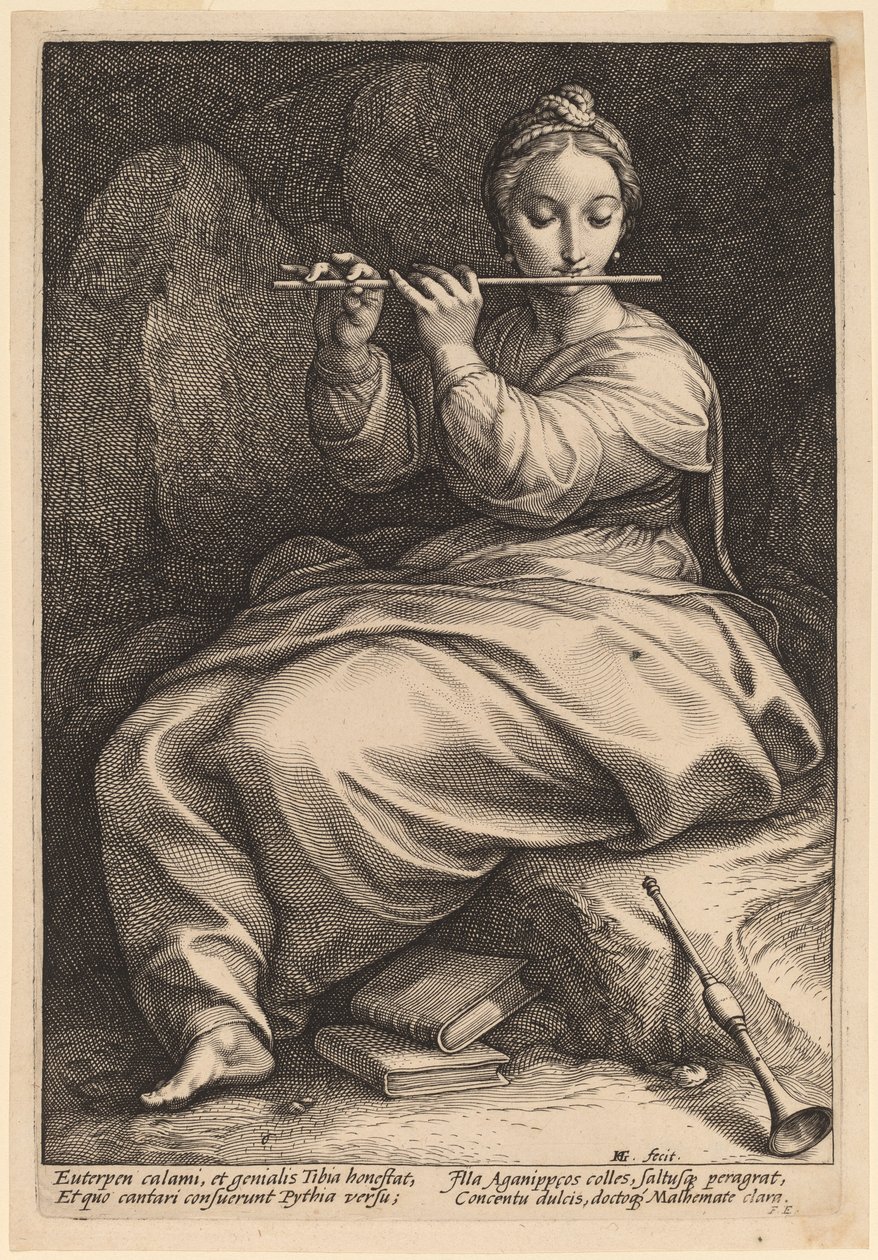 Euterpe - Hendrik Goltzius