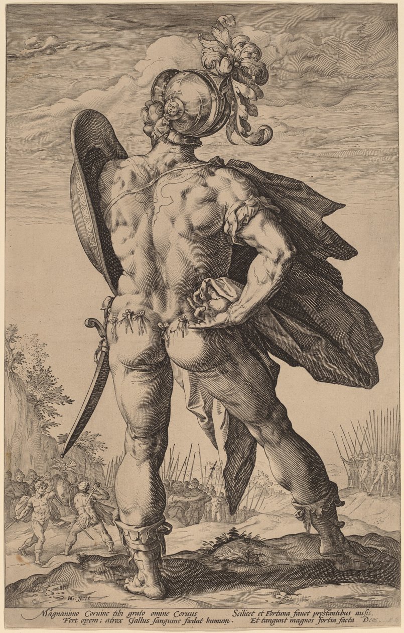 Marcus Valerius Corvus - Hendrik Goltzius