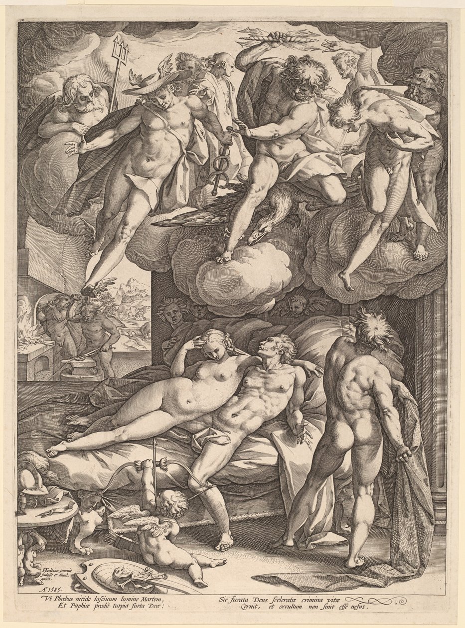 Mars et Vénus surpris par Vulcain - Hendrik Goltzius