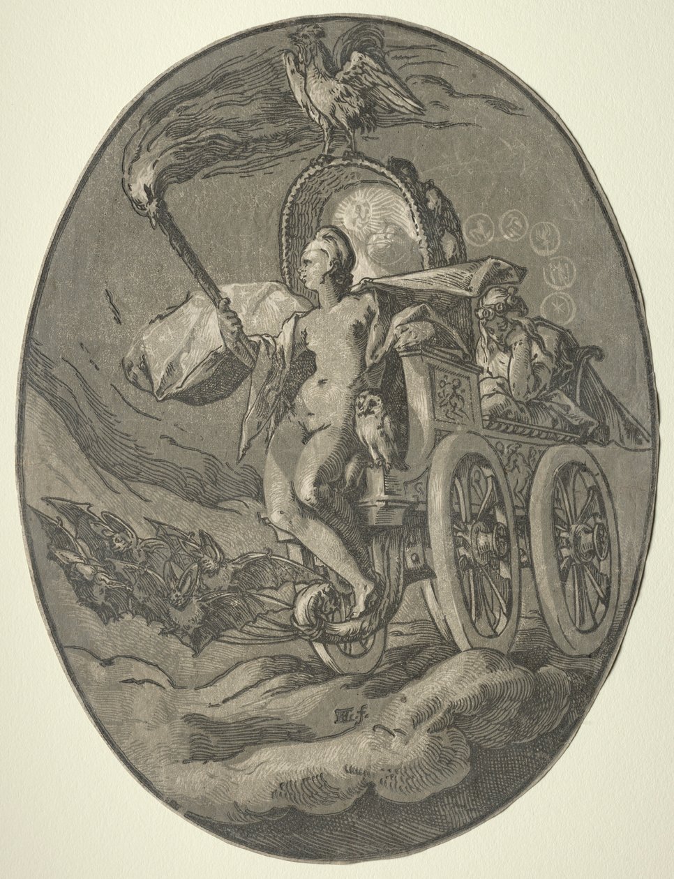 Sept divinités : Nox Nuit - Hendrik Goltzius