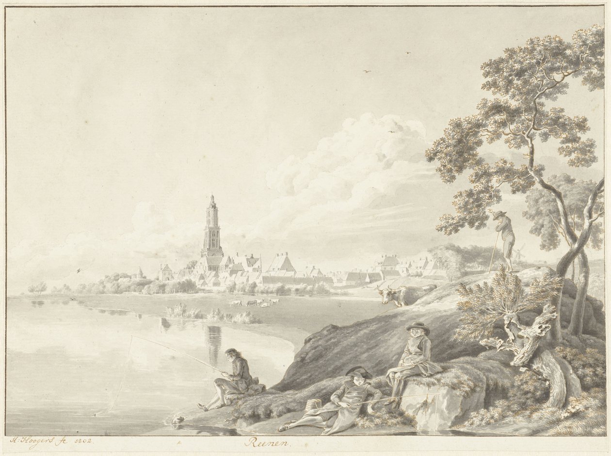 Vue de Rhenen - Hendrik Hoogers