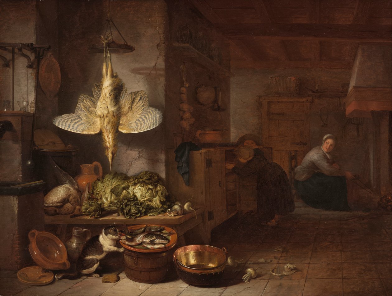 Une cuisine - Hendrik Martensz. Sorgh