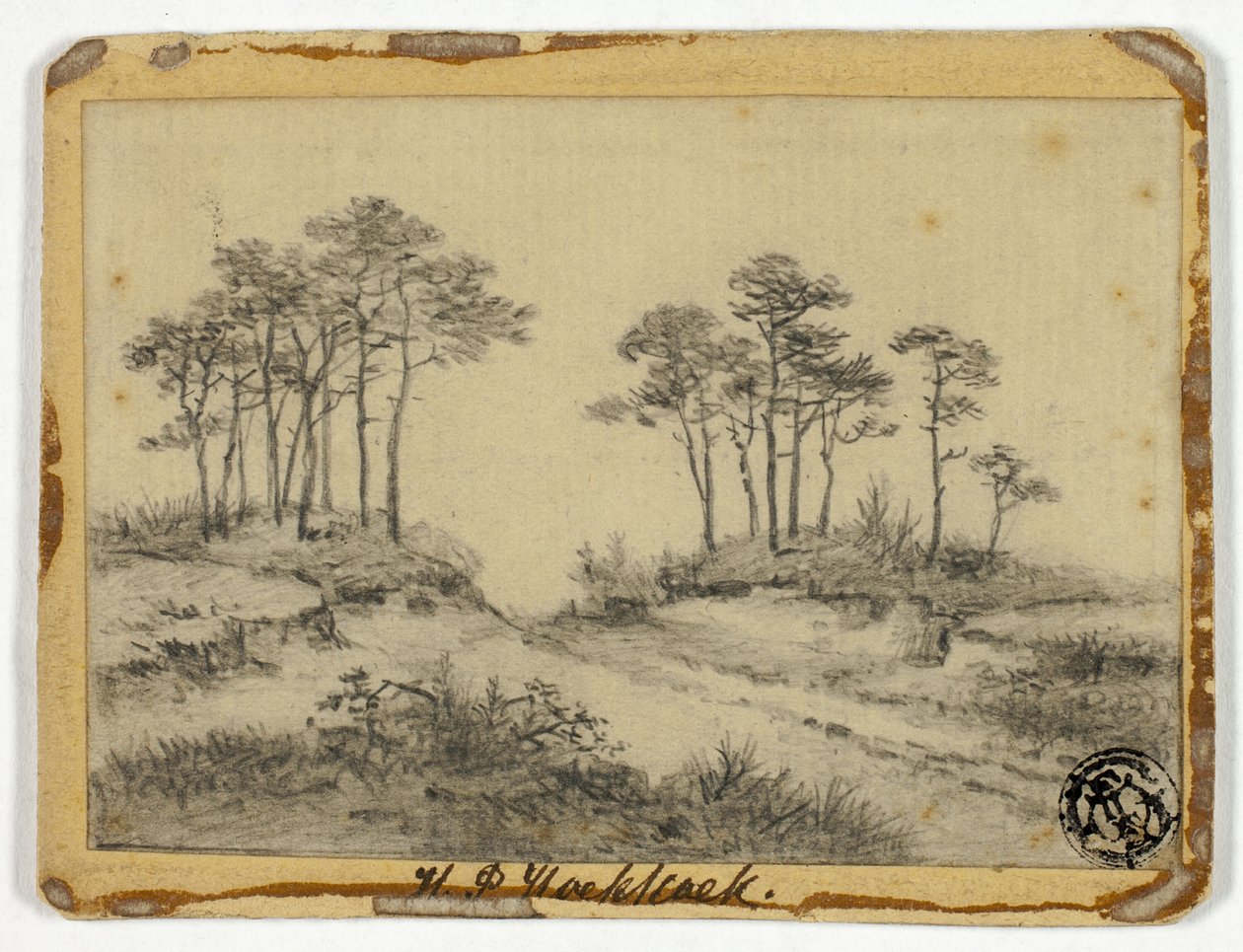 Sentier à travers les arbres - Hendrik Pieter Koekkoek