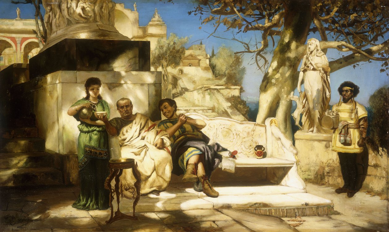 La Sieste du Patricien - Henryk Siemiradzki