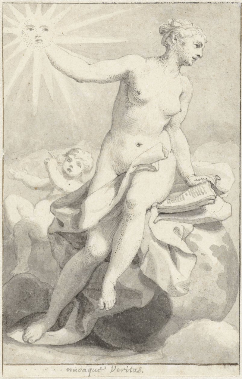 Figure allégorique féminine assise - Hendrik van Limborch