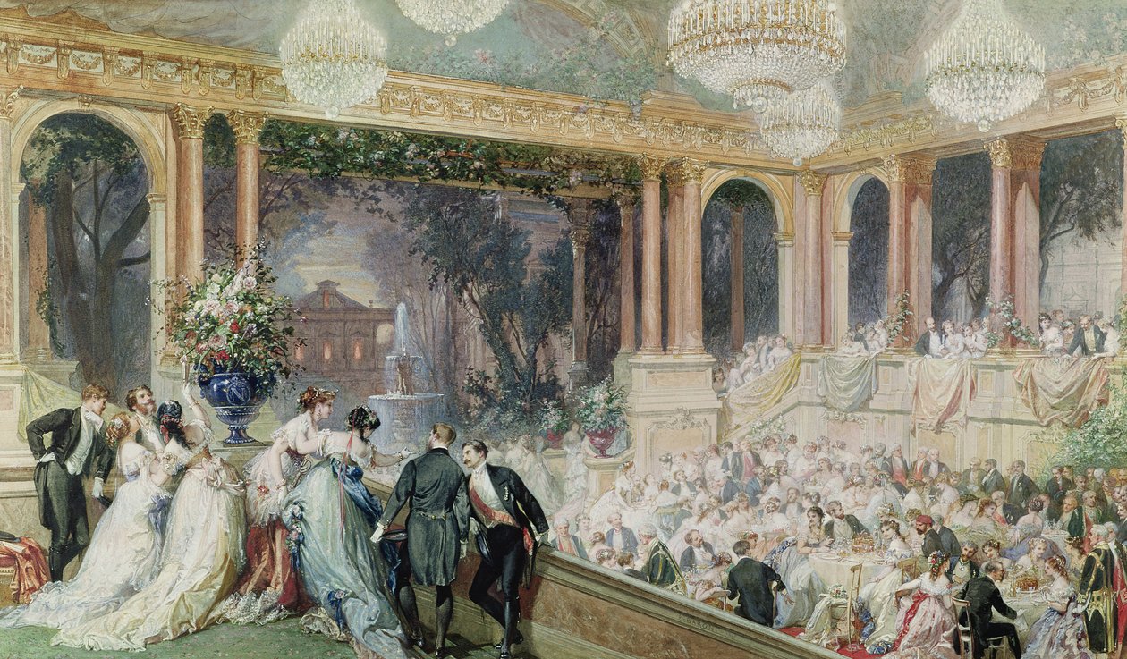 Dîner aux Tuileries, 1867 - Henri Baron