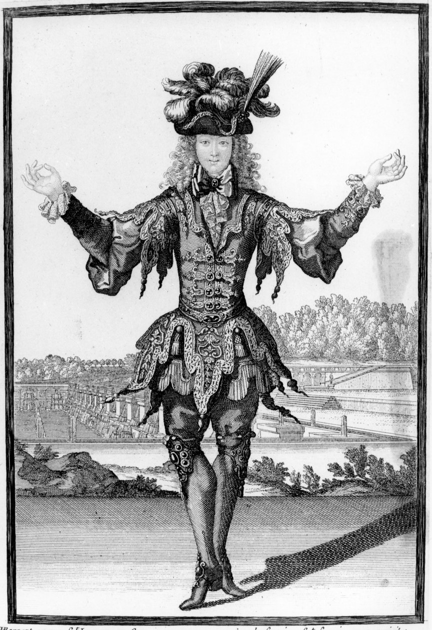 Un homme de qualité habillé en danseur, vers 1695 - Henri Bonnart