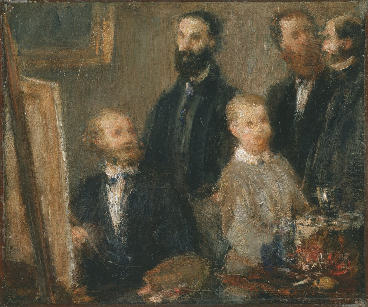 Manet dans son atelier - Ignace Henri Jean Fantin Latour