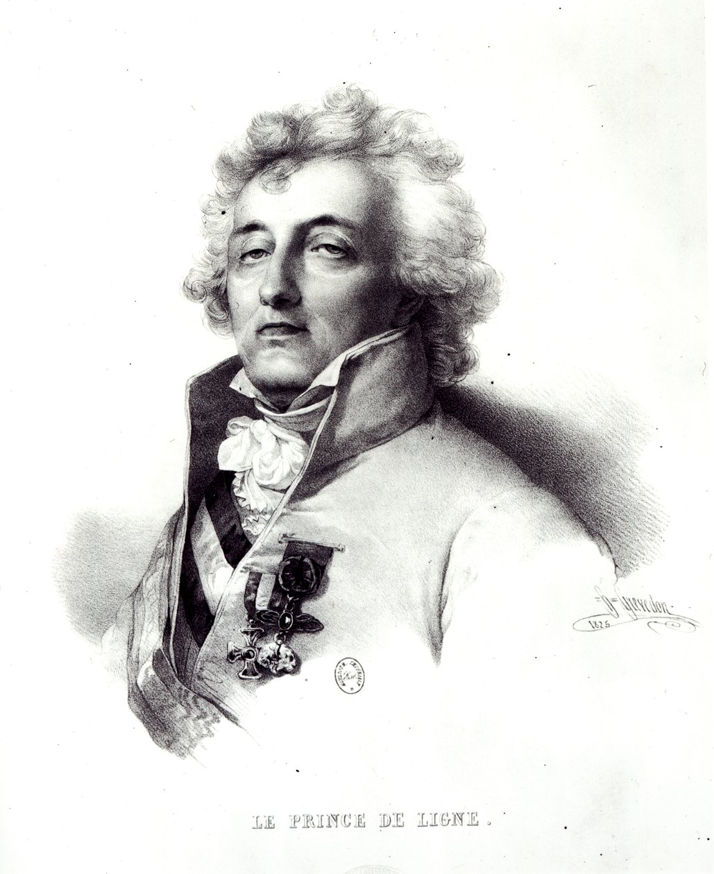 Portrait du maréchal Charles-Joseph (1735-1814) Prince de Ligne - Henri Grevedon