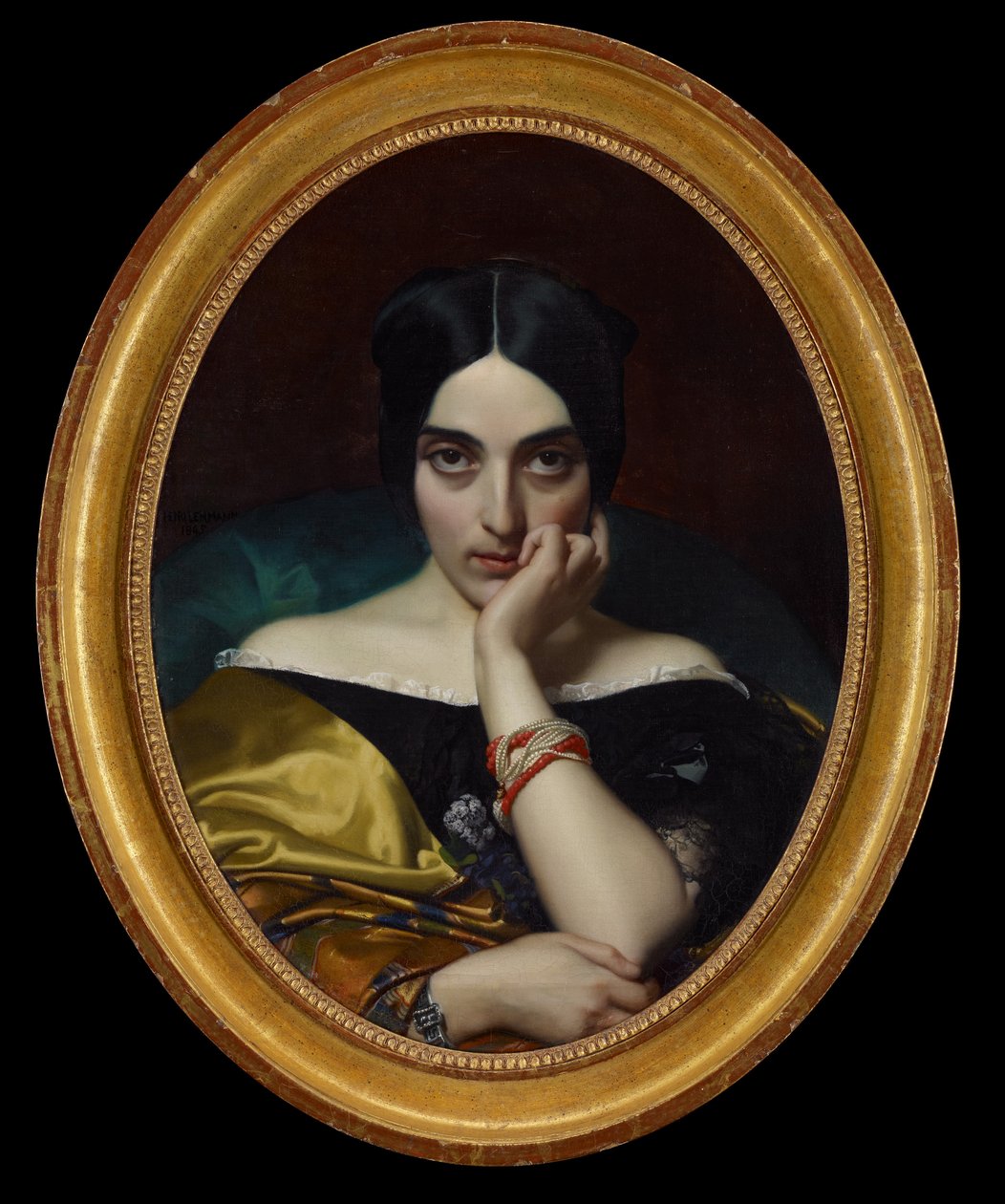 Portrait de Clémentine (Mme. Alphonse) Karr, 1845 - Henri Lehmann