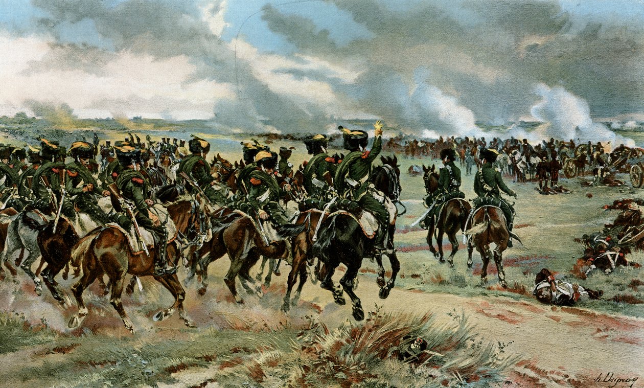 Le 20e chasseurs à Wagram - Henri Louis Dupray