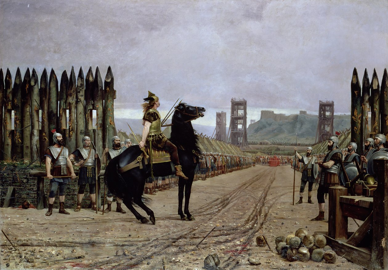 Vercingétorix (72-46 av. J.-C.) devant César, 52 av. J.-C., 1886 - Henri Paul Motte