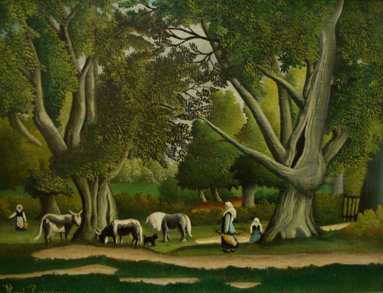Paysage avec laitières - Henri Rousseau
