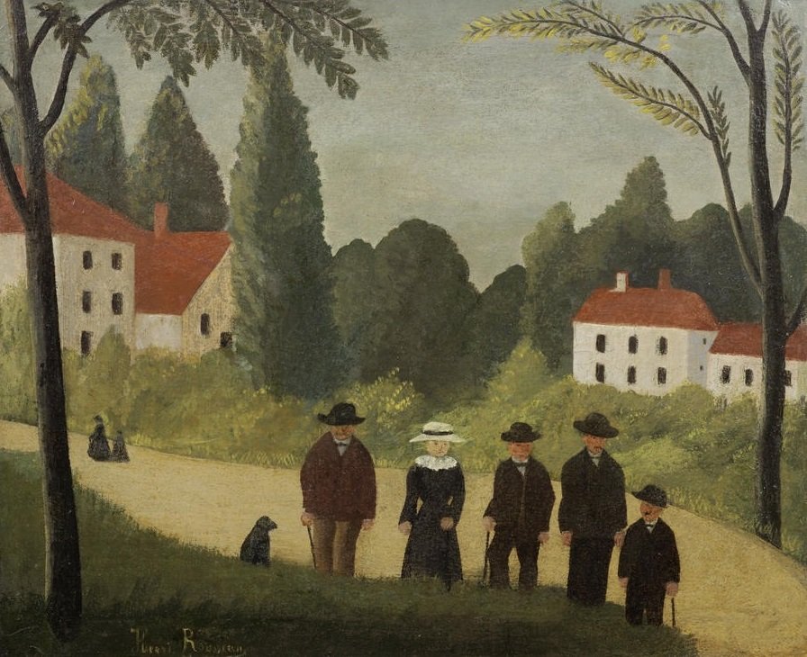 Les promeneurs - Henri Rousseau