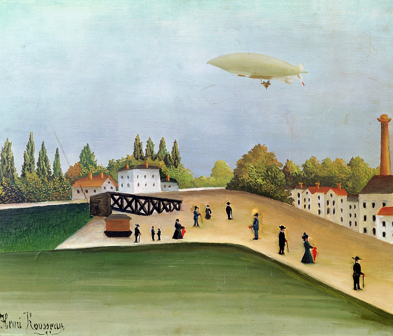 Quai à Ivry, vers 1908 - Henri Rousseau