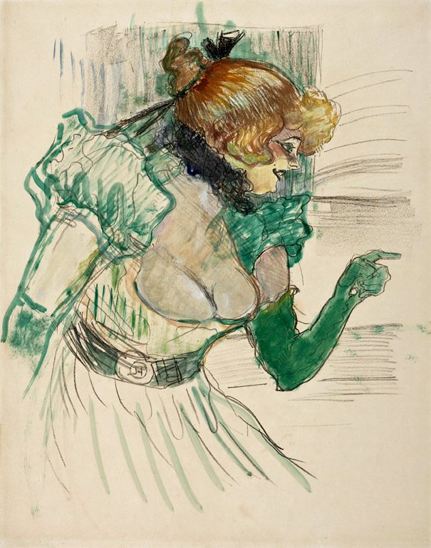 Artiste aux gants verts - Henri de Toulouse Lautrec