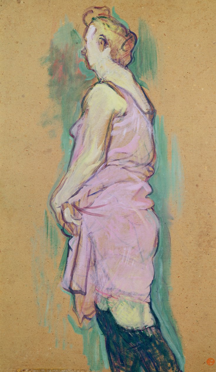 Femme de maison blonde, étude pour la peinture 