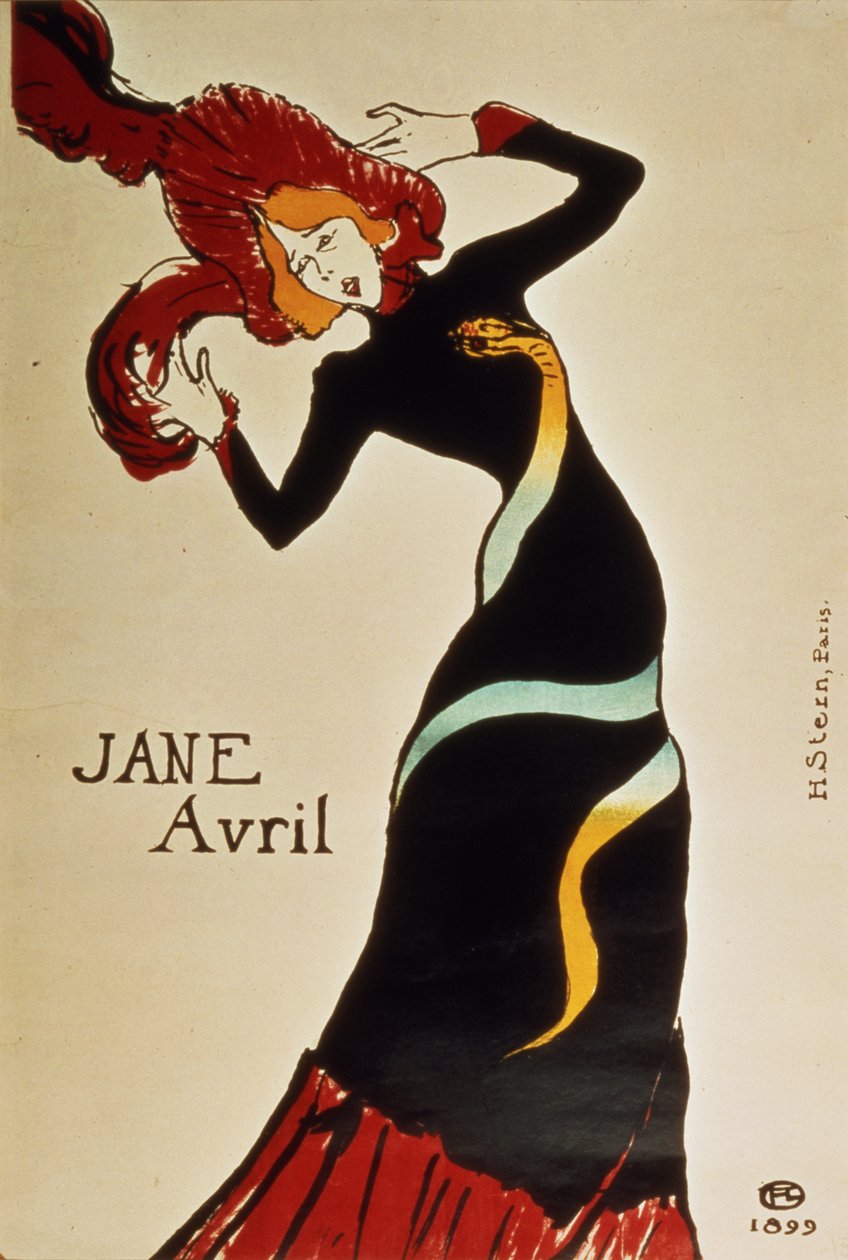Jane Avril (1868-1943) 1899 - Henri de Toulouse Lautrec