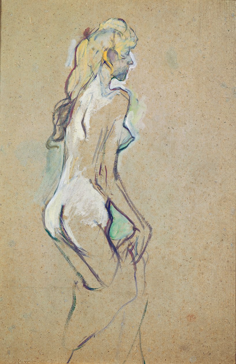 Jeune fille nue - Henri de Toulouse Lautrec
