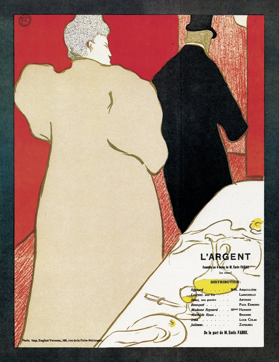 Affiche publicitaire pour la pièce 