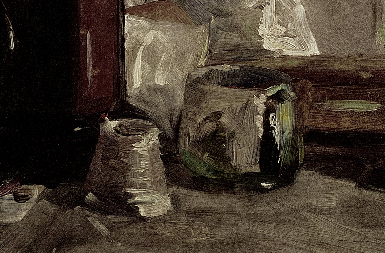Autoportrait, 1880 (détail) - Henri de Toulouse Lautrec