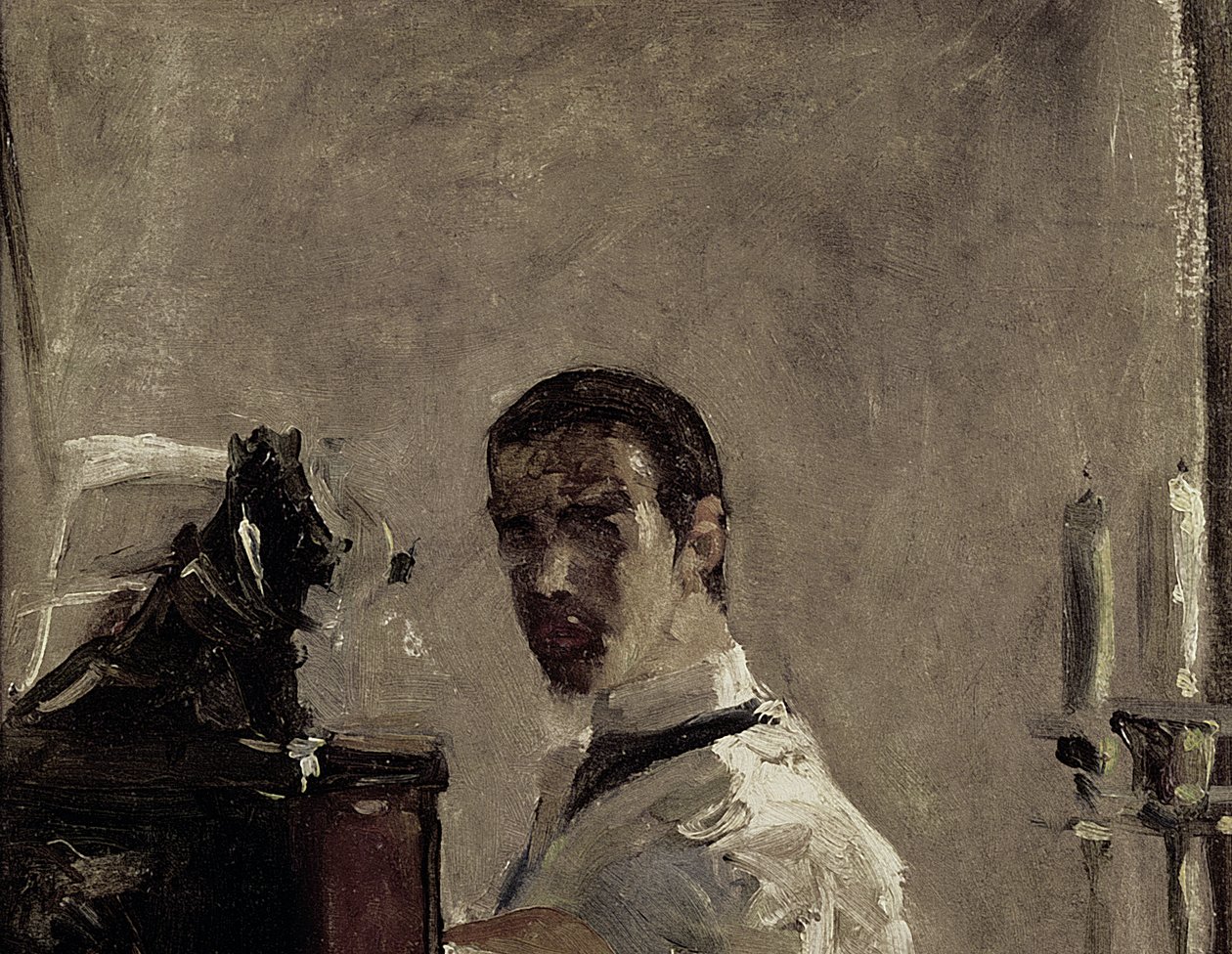 Autoportrait, 1880 (détail) - Henri de Toulouse Lautrec