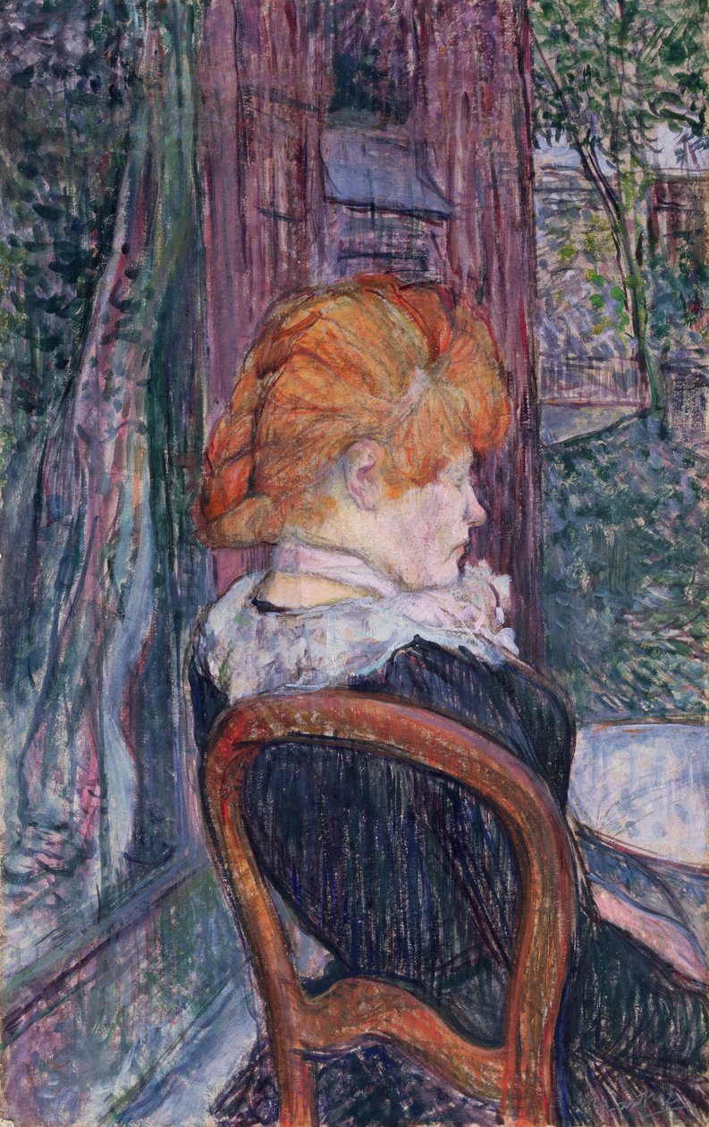 Femme assise dans un jardin, 1890 - Henri de Toulouse Lautrec
