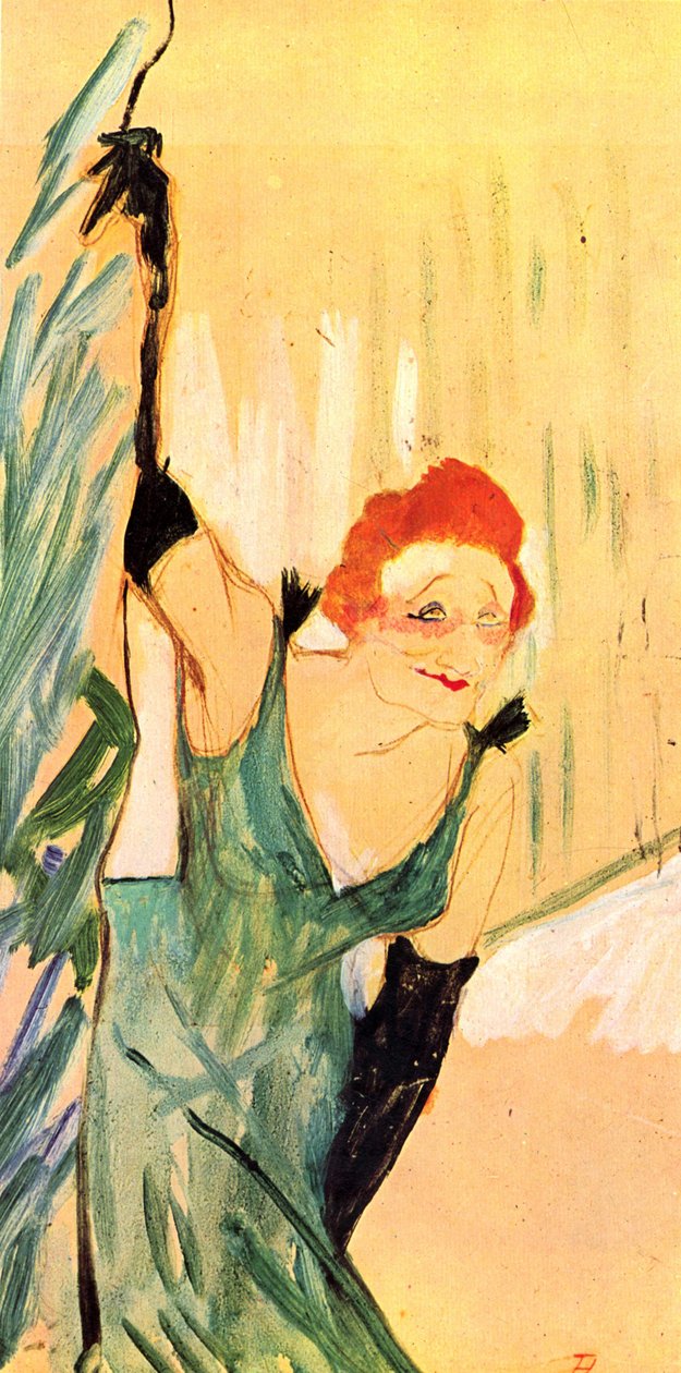 Yvette Guilbert salue le public - Henri de Toulouse Lautrec