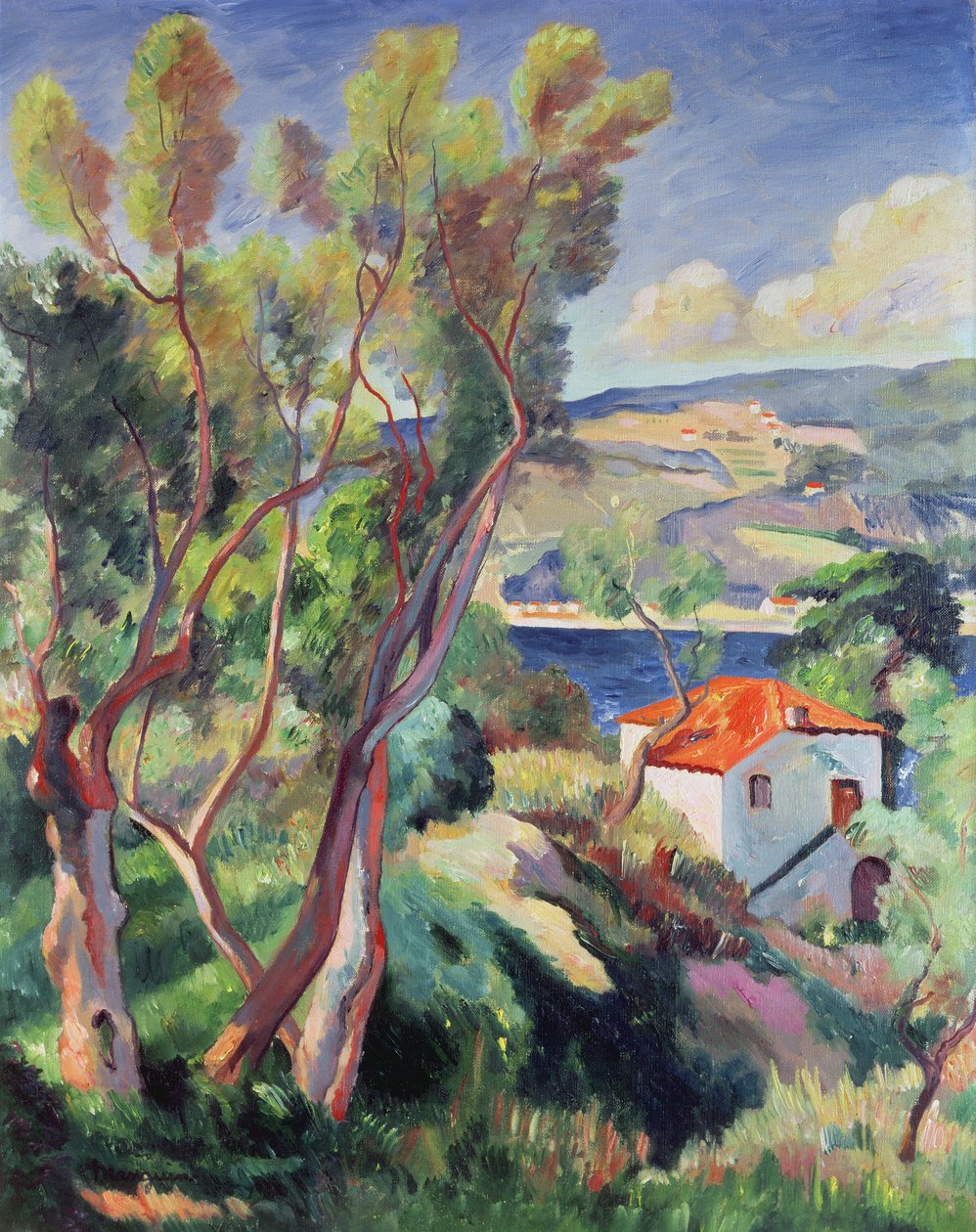 La route vers Villefranche - Henri Charles Manguin