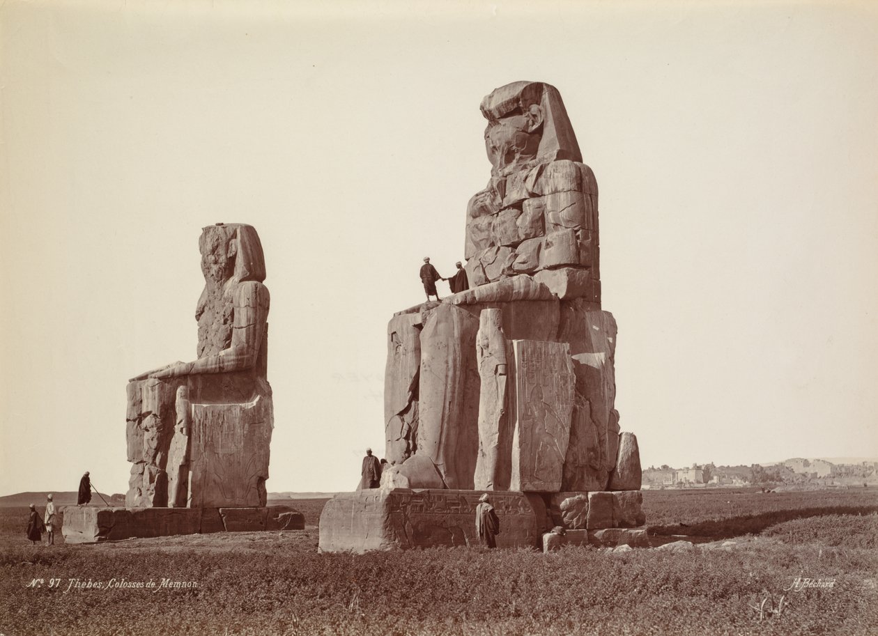 Thèbes, Les Colosses de Memnon - Henri Béchard