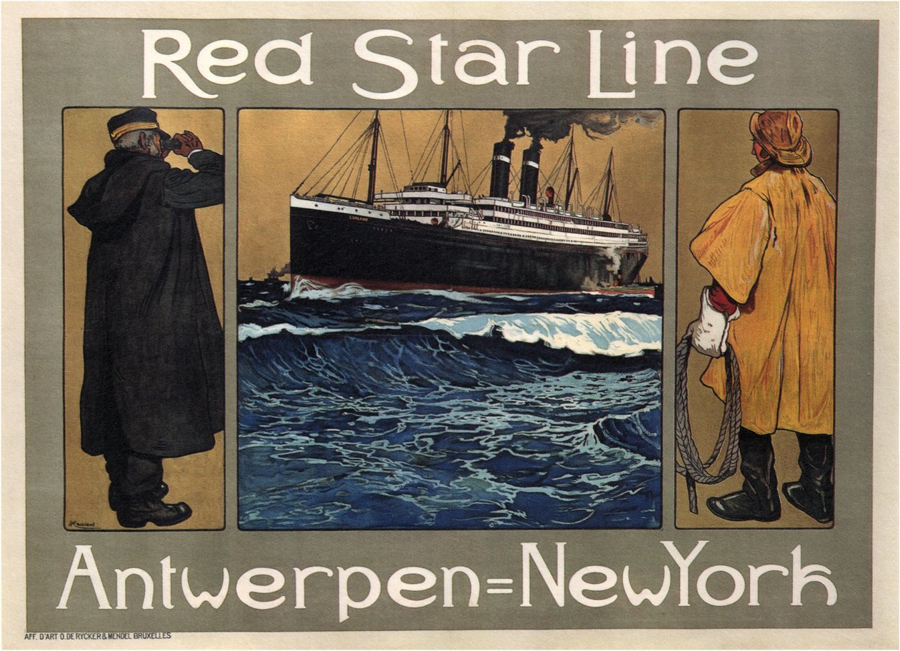 Red Star Line, 1908 - Henri Cassiers