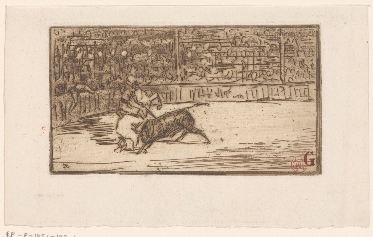 Toreador dans une arène - Henri Charles Guérard