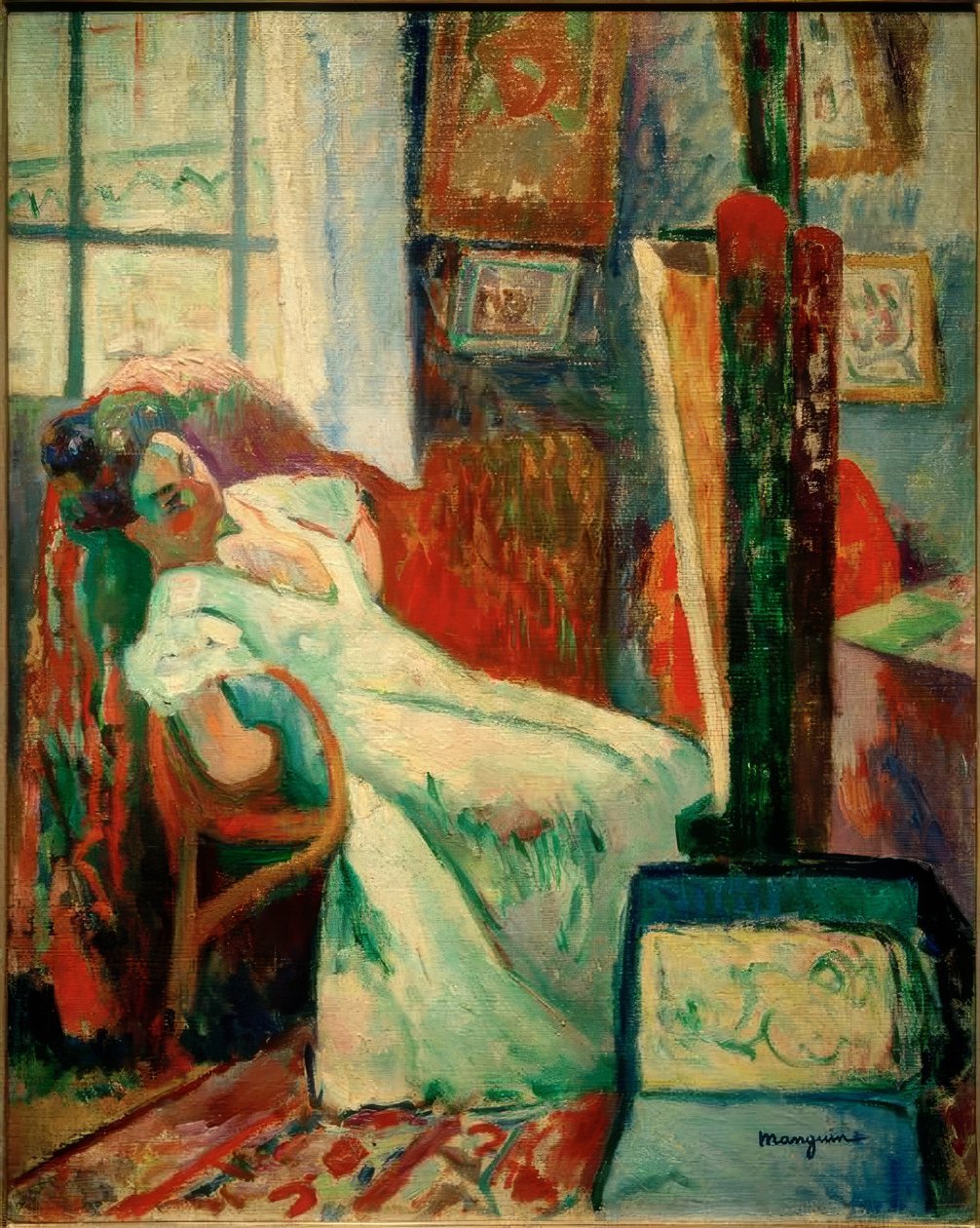 Le Repos du modèle (Jeanne) - Henri Charles Manguin