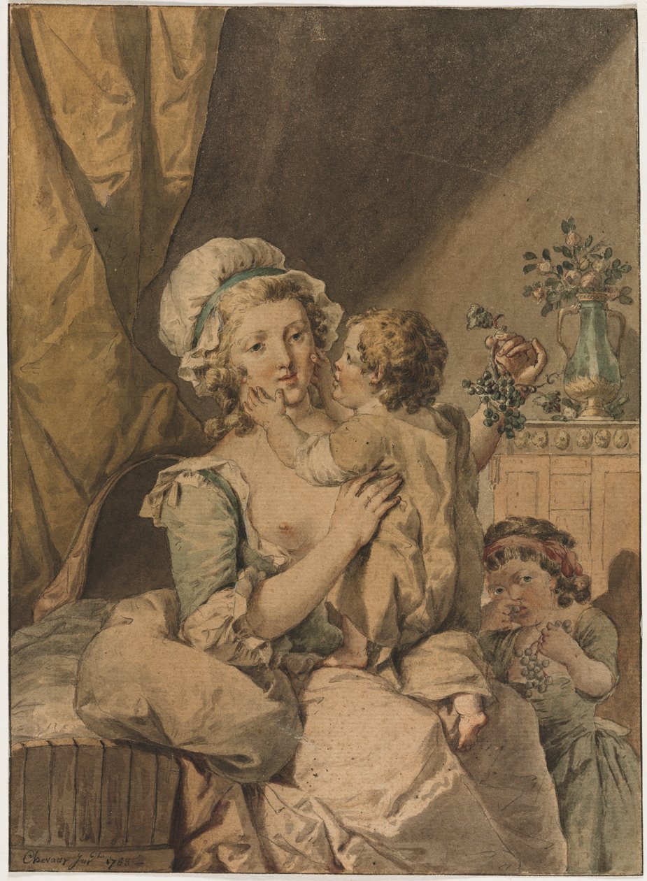 Mère avec deux enfants, 1788 - Henri Chevaux