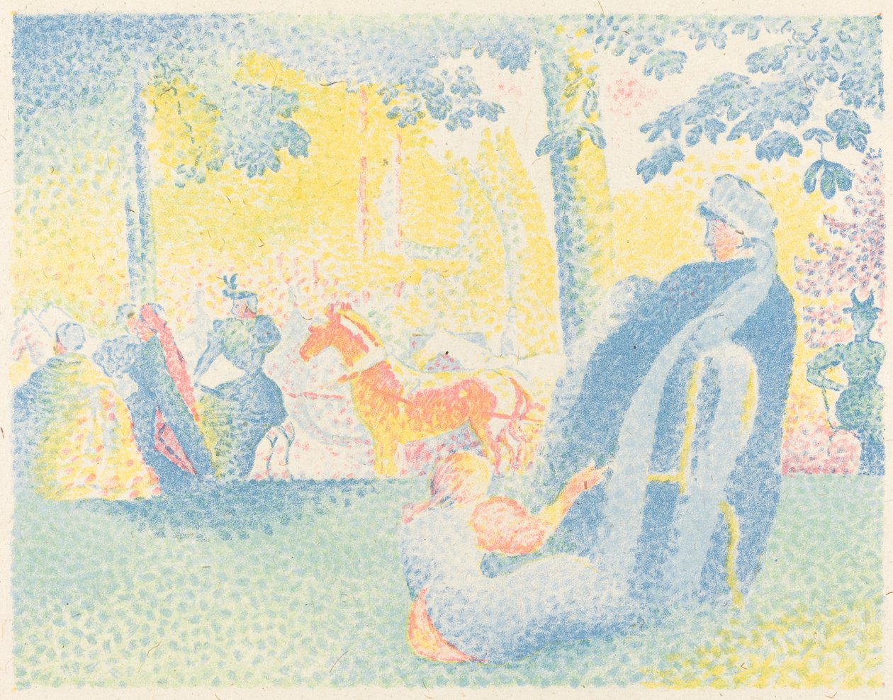 Les Champs-Élysées - Henri Edmond Cross