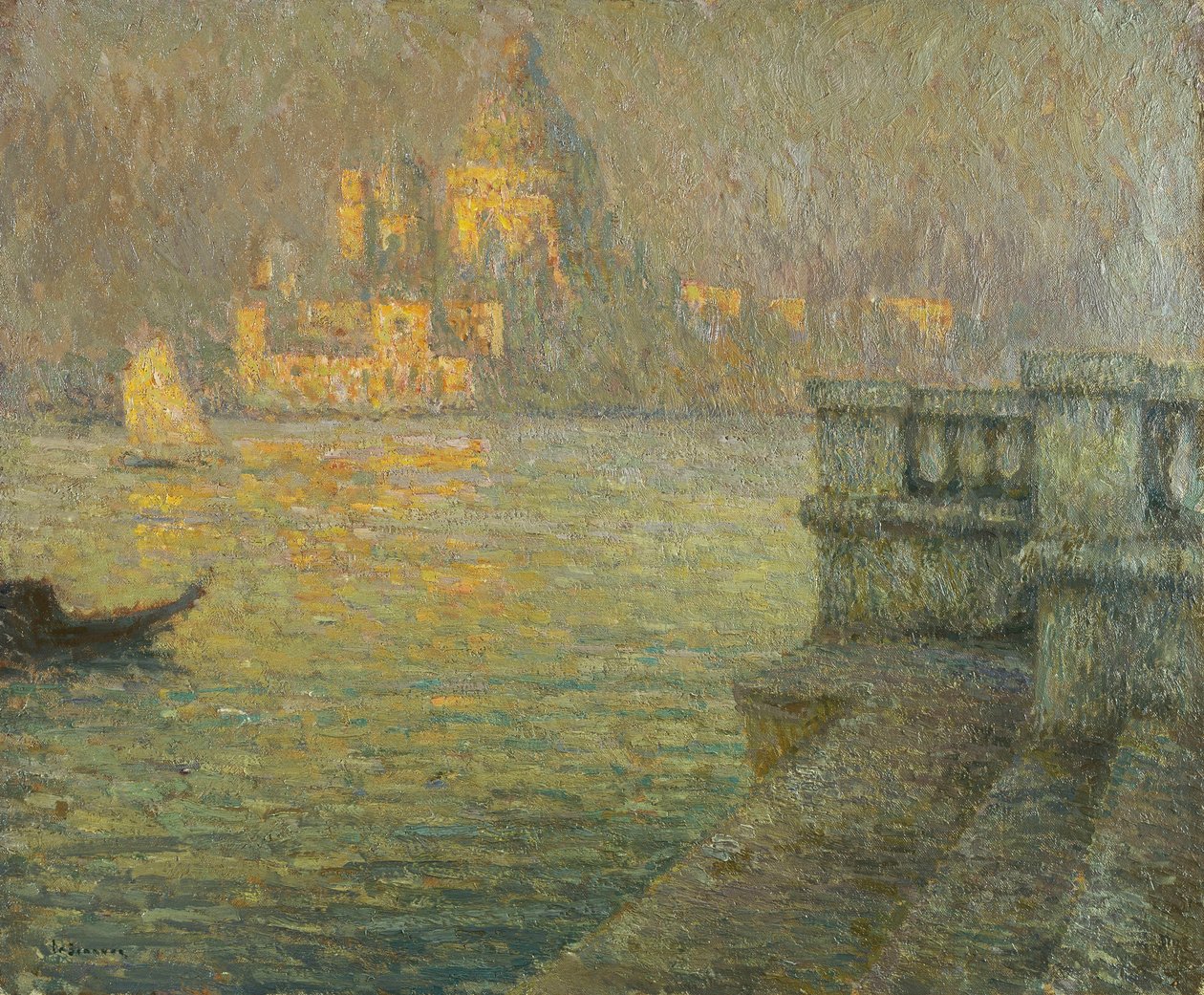 La Salute, Venise - Henri Eugene Augustin Le Sidaner