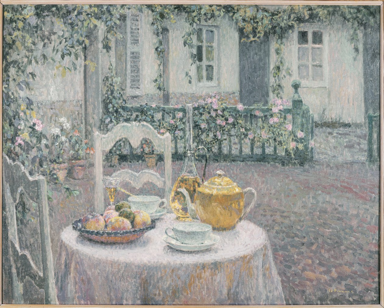 La nappe rose - Henri Eugene Augustin Le Sidaner