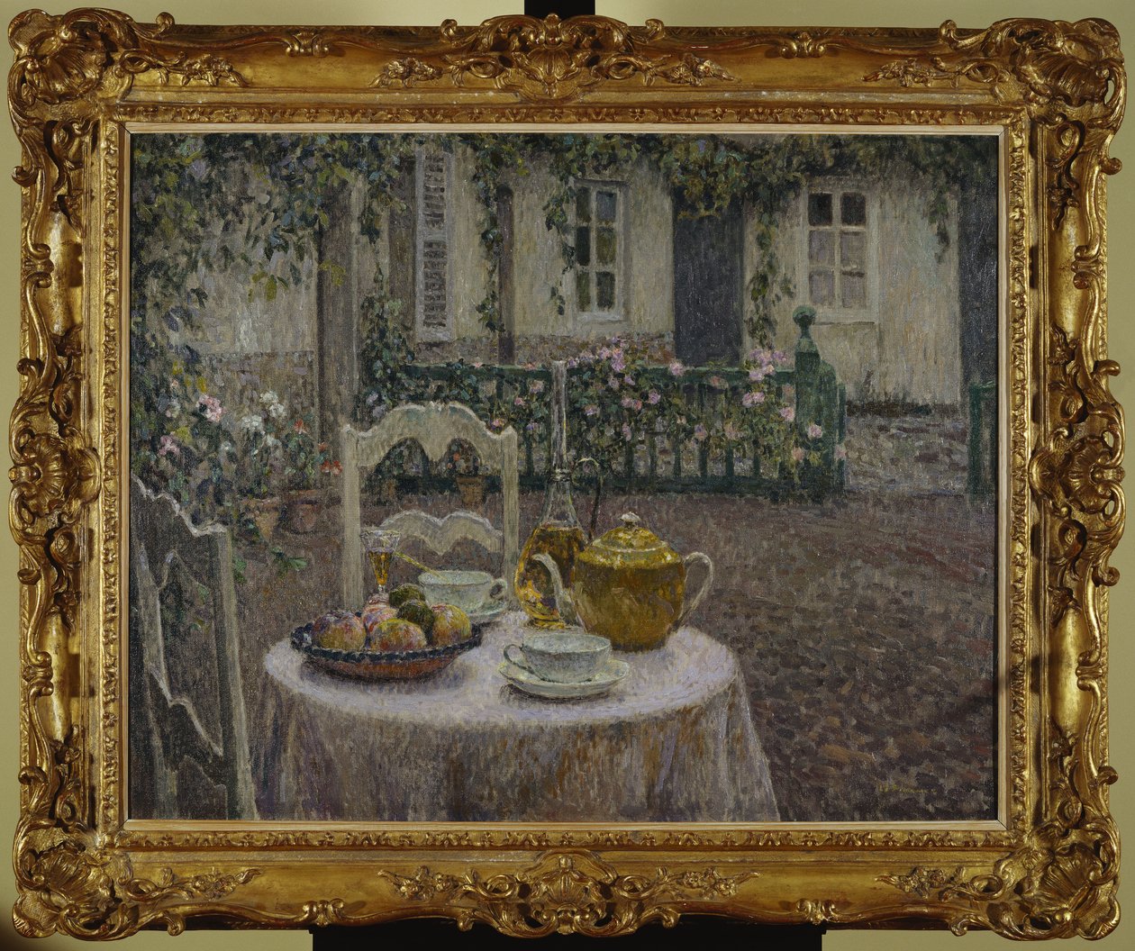 La nappe rose - Henri Eugene Augustin Le Sidaner