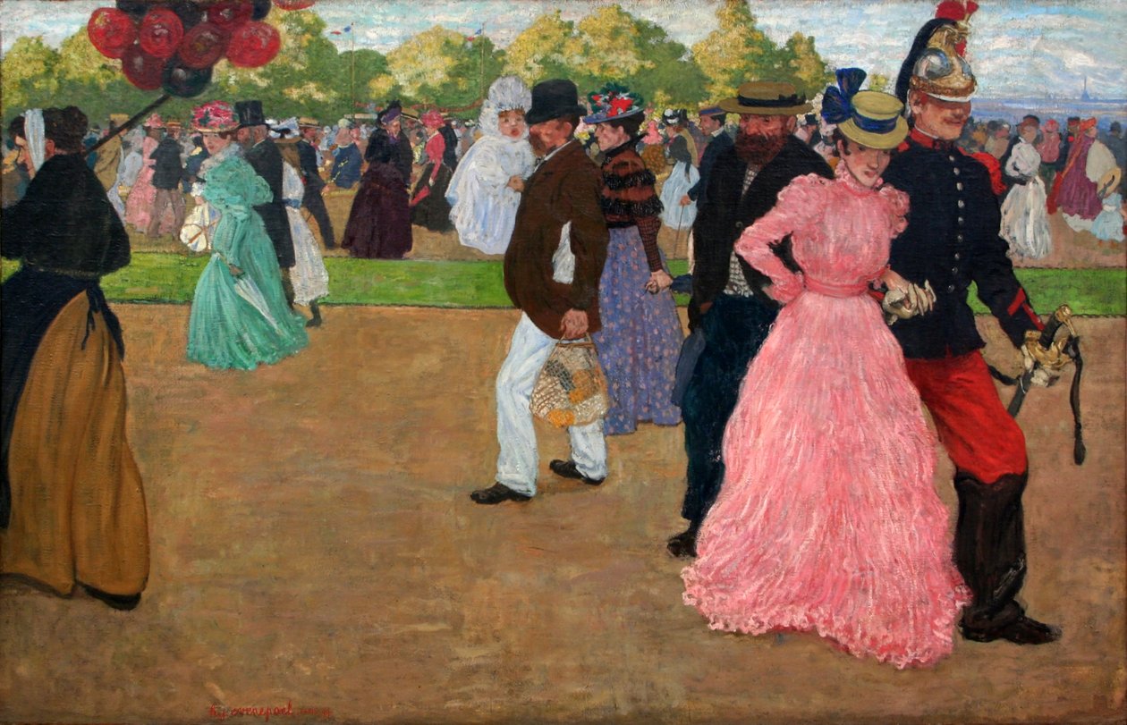 Promenade dominicale au Bois de Boulogne - Henri Evenepoel
